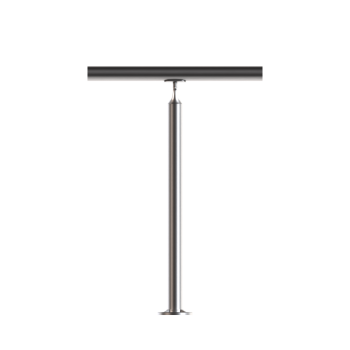 Pfosten Boden 42,4 Geländer Balkon Treppengeländer Steher Rundrohr Edelstahl V2A